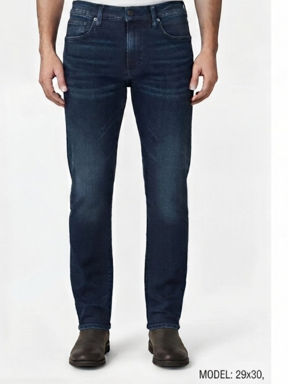 Joseph Abboud Men’s Athletic Fit Denim Jeans – Dark Wash – Size 29x30 Classic
